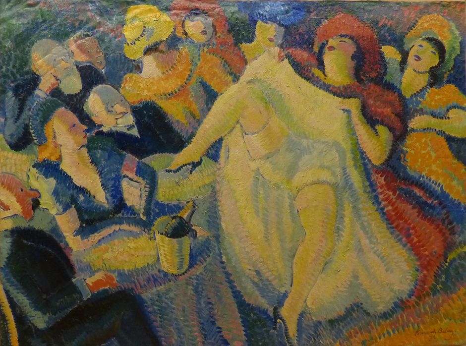 Pierre de Belay (1890 -1947) "French cancan", 1937 - Huile sur toile, 1.02 x 1.35 m - Musée des beaux-arts de Quimper © Musée des beaux-arts de Quimper (See the caption hereafter)