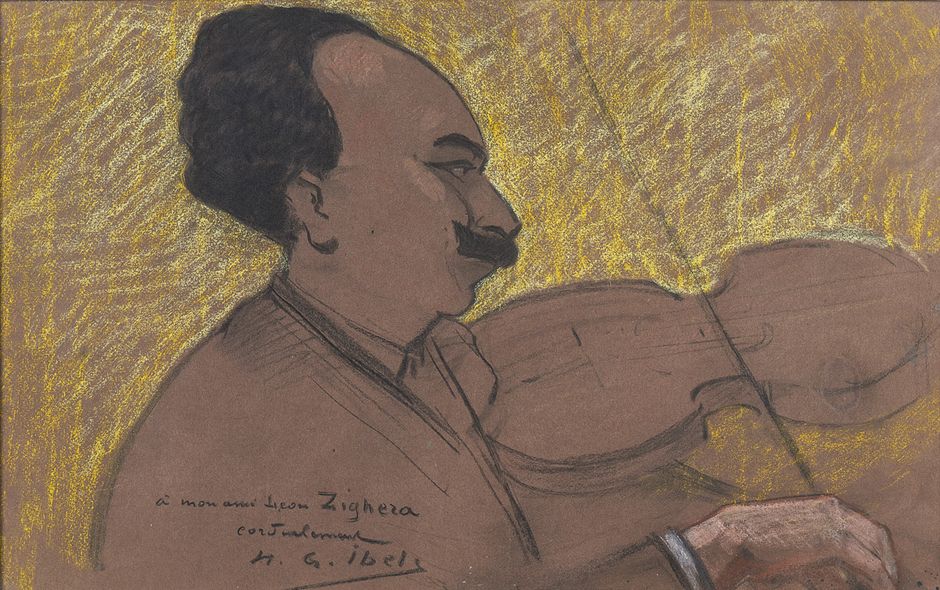 Henri-Gabriel Ibels (1867-1936) « Portrait de Léon Zighera », 1920 - Pastel sur papier, 64 x 46 cm avec cadre - Musée des beaux-arts de Quimper © Bernard Galéron (Voir légende ci-après)