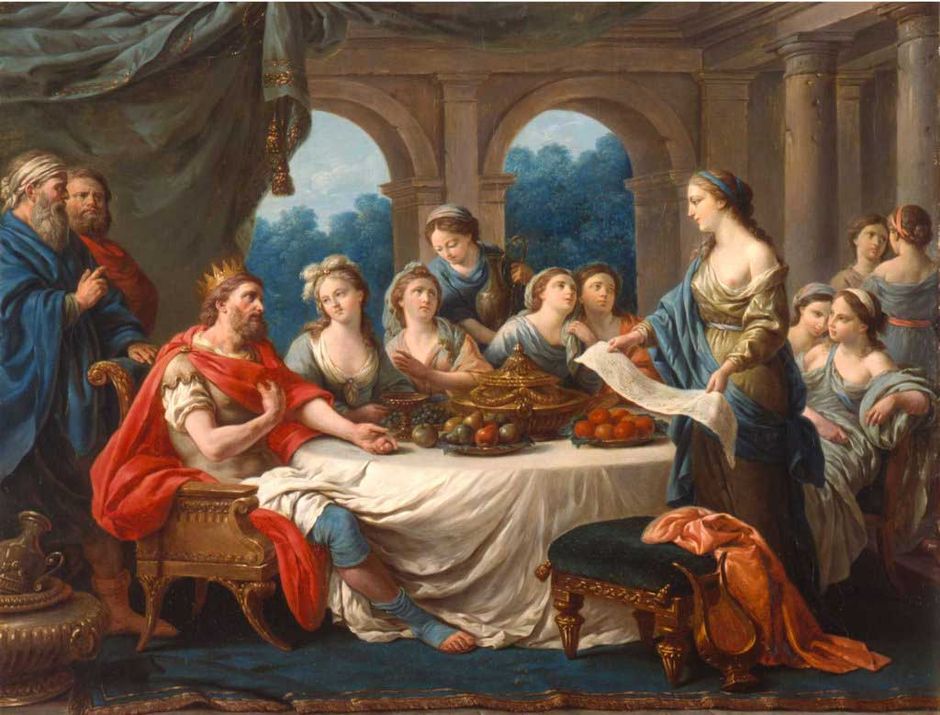 Louis-François Lagrenée (1724-1805) "Mithridate devient amoureux de Stratonice", 1775-1780 - Huile sur toile, 59,5 x 73,6 cm - Musée des beaux-arts de Quimper © Musée des beaux-arts de Quimper (Voir légende ci-après)