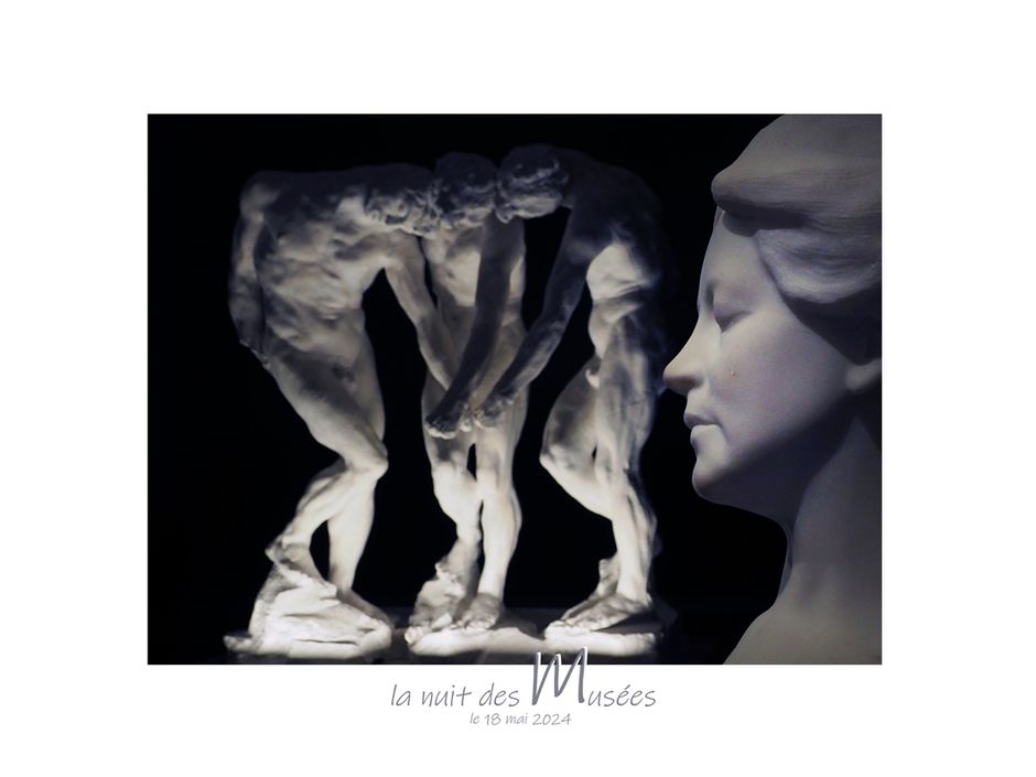 "Les Ombres" de Rodin et "La Douleur mentale" de René Quillivic © Jean-Claude Gaudin (Voir légende ci-après)